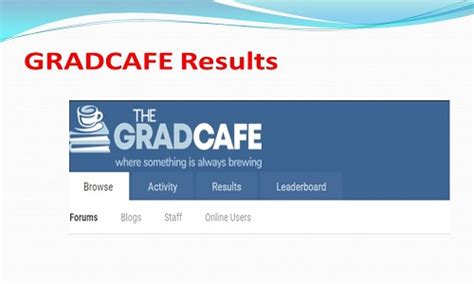 thegradcafe admission results|About .